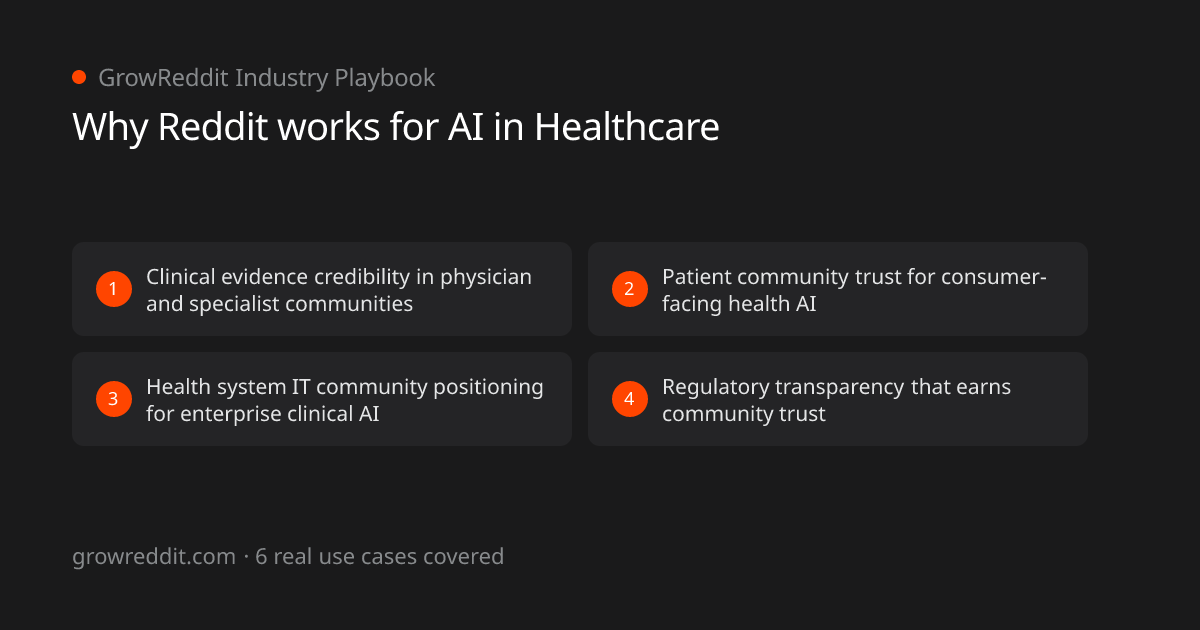 Why Reddit works for AI in Healthcare: 4 key benefits