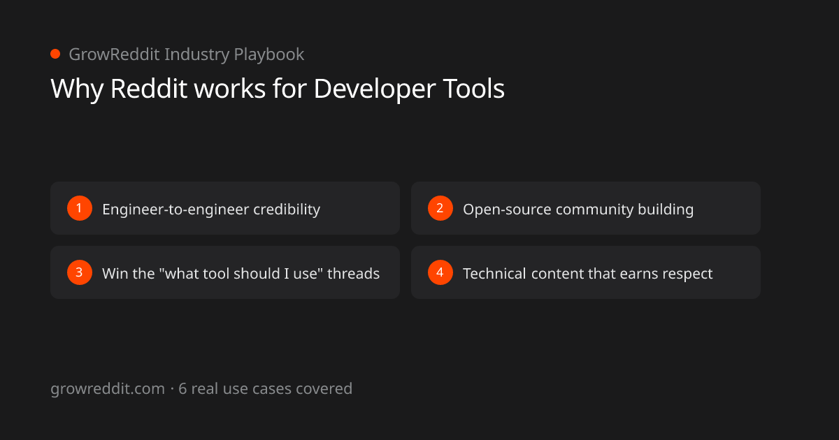 Why Reddit works for Developer Tools: 4 key benefits