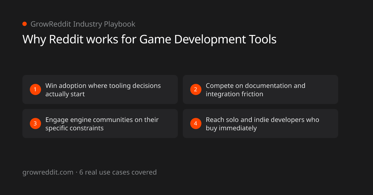 Why Reddit works for Game Development Tools: 4 key benefits