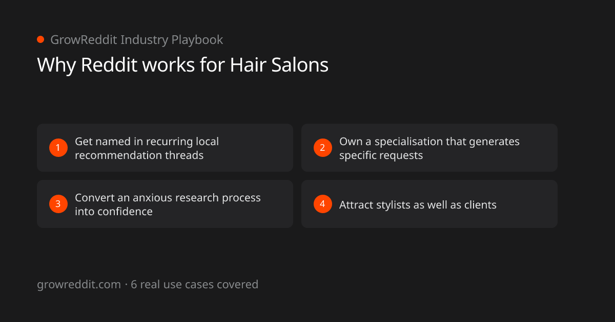 Why Reddit works for Hair Salons: 4 key benefits