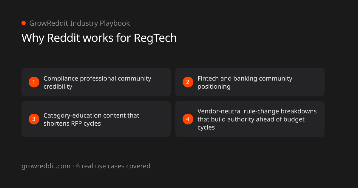 Why Reddit works for RegTech: 4 key benefits