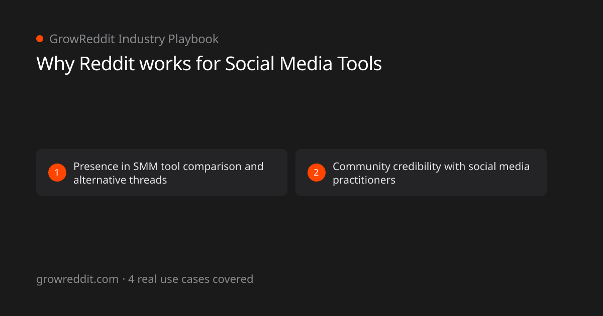 Why Reddit works for Social Media Tools: 2 key benefits