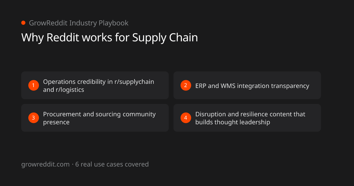 Why Reddit works for Supply Chain: 4 key benefits